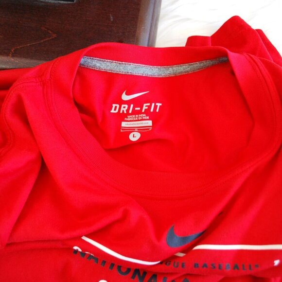 MLB Nike Dri Fit St Louis Cardinals Baseball T Shirt Red Large NLC - Picture 4 of 4